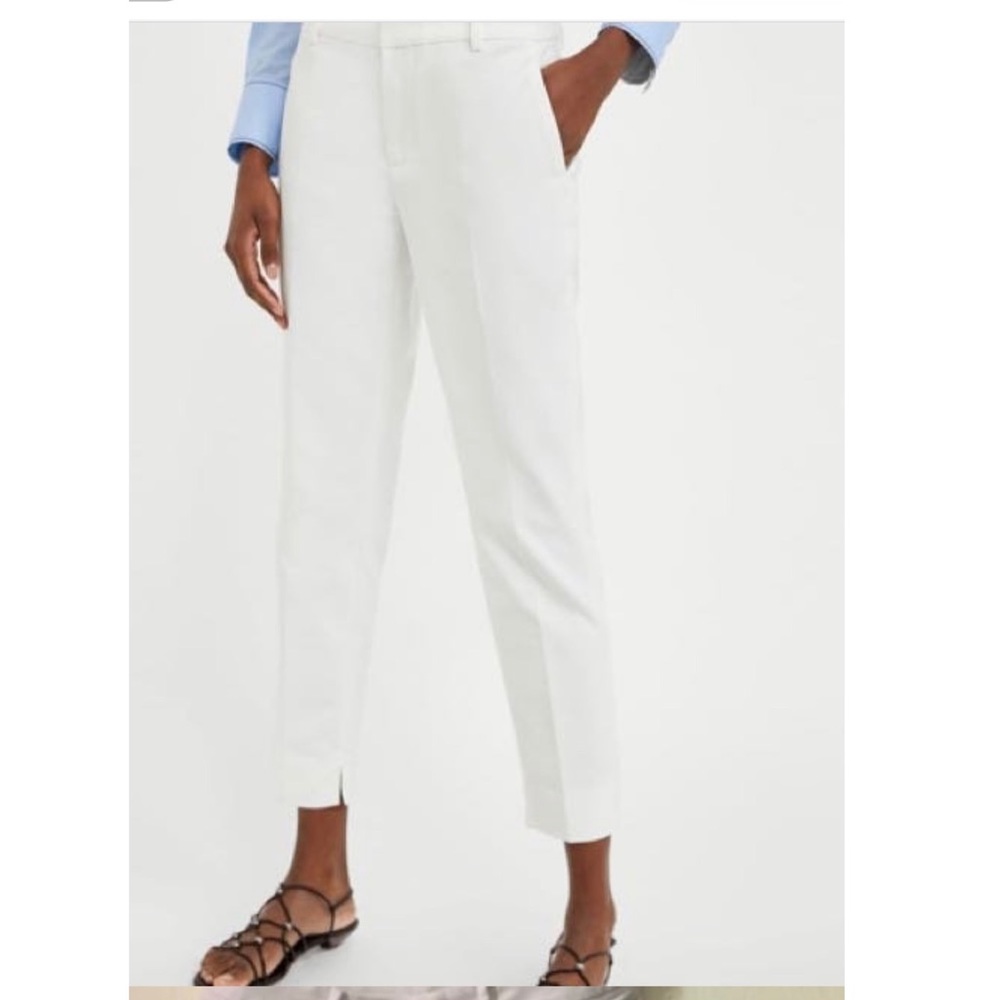 Zara Oyster White Chino Fit Pants, 4